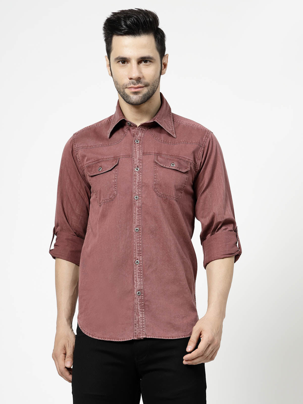 Buy Brown Shirts for Men by AJIO Online | Ajio.com